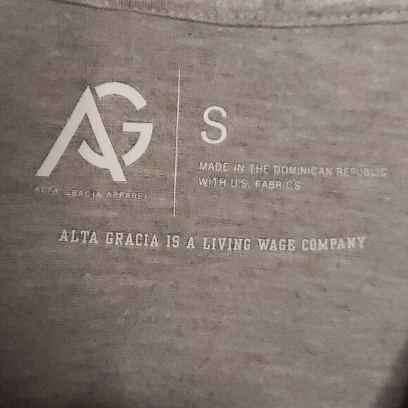 University Of Kansas Grey Long Sleeve Super Soft Shirt  By Alta Gracia Small - Picture 4 of 6